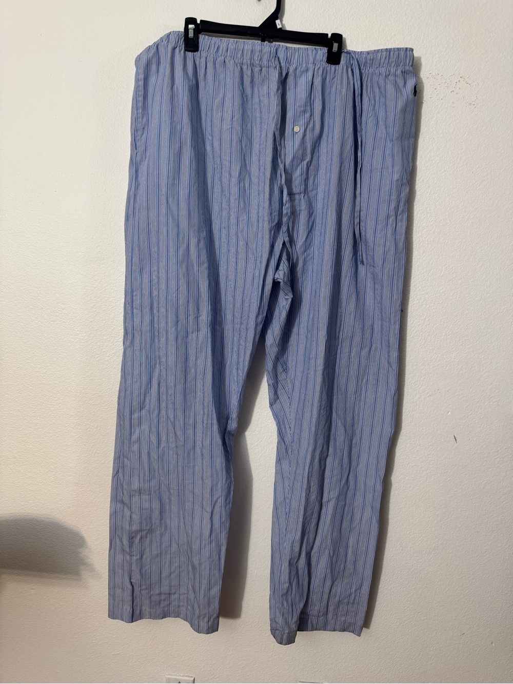Polo by Ralph Lauren Blue and White Striped Pajama Pants